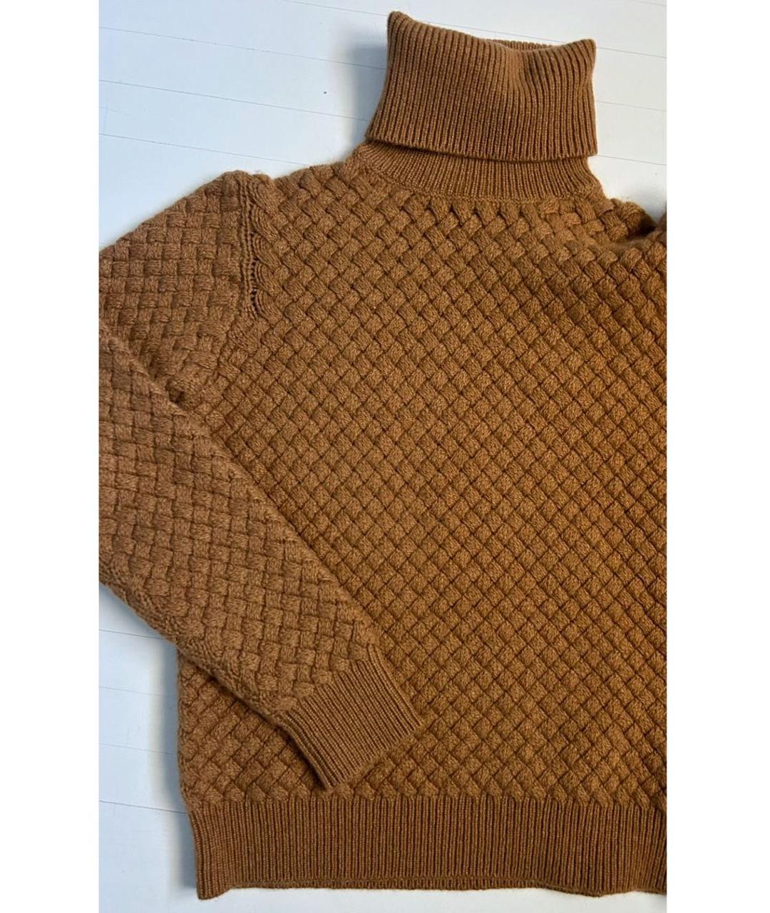 SAINT LAURENT Коричневая кашемировая водолазка, фото 4