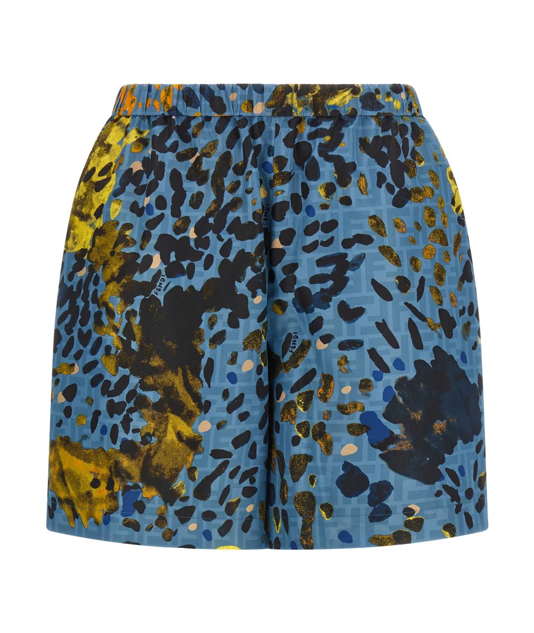 FENDI Мульти полиэстеровые шорты, фото 1