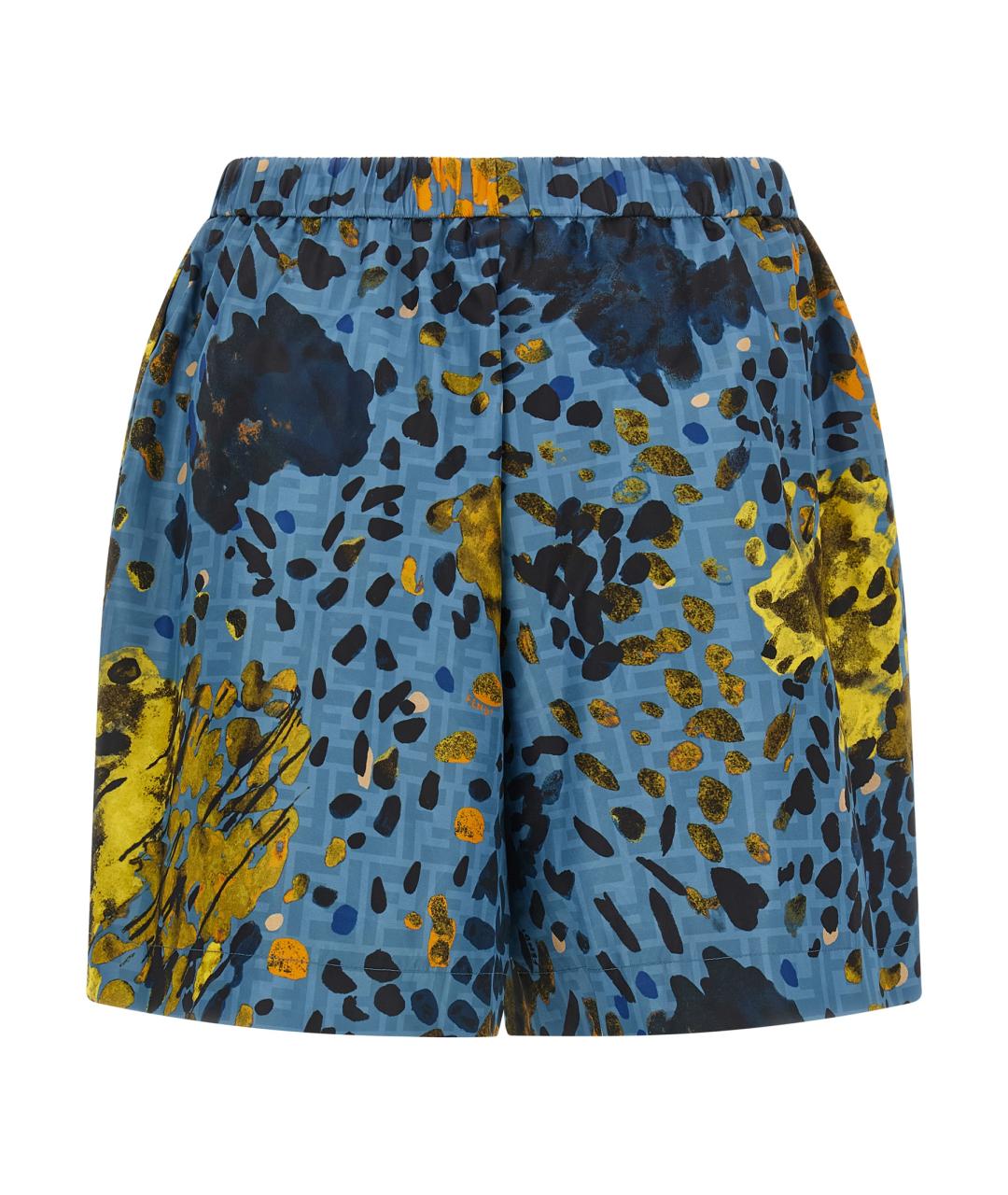 FENDI Мульти полиэстеровые шорты, фото 2