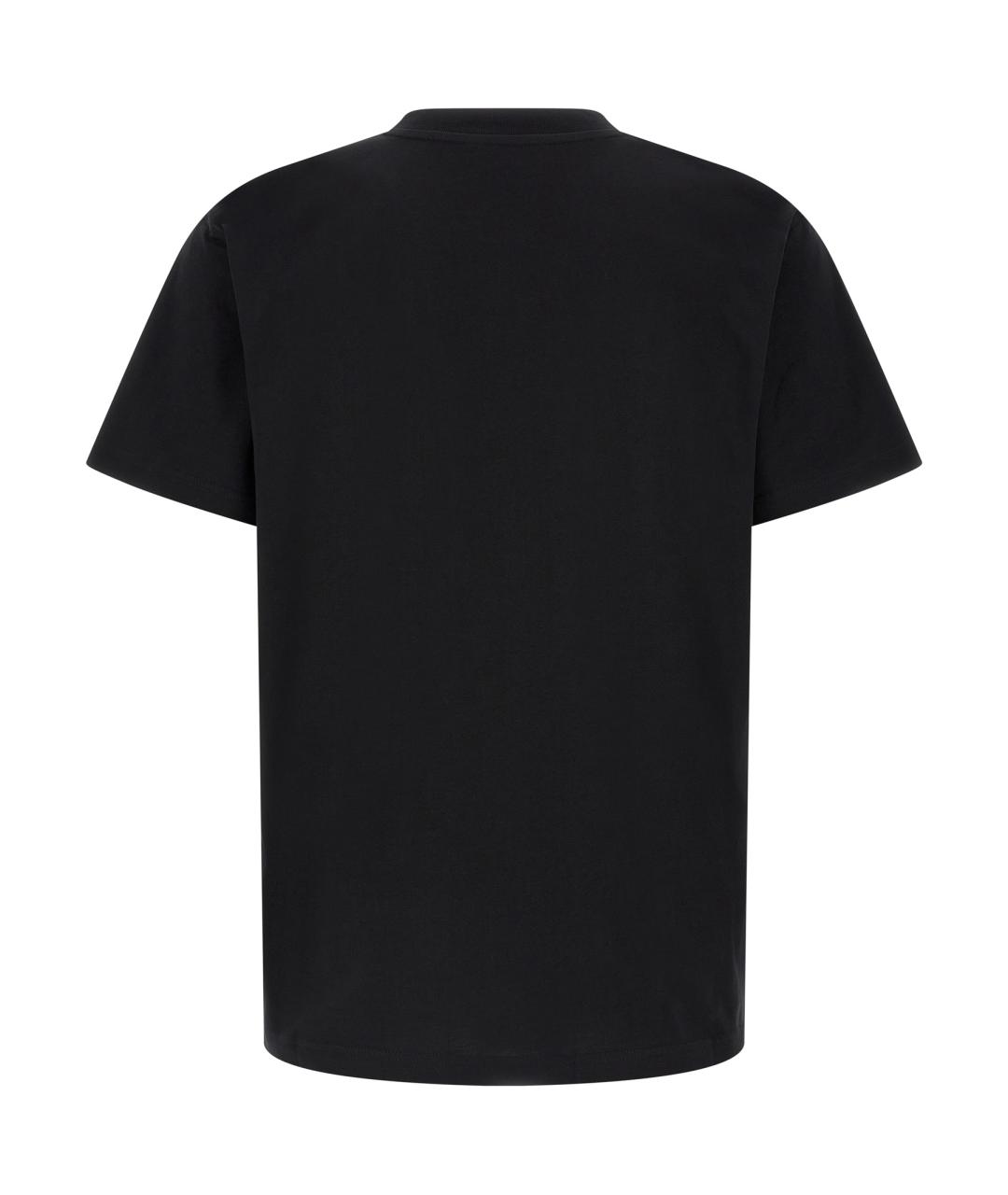 MOSCHINO Черная хлопковая футболка, фото 2