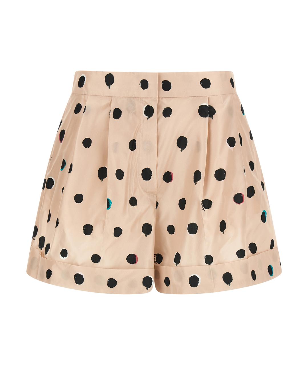 FENDI Розовые шелковые шорты, фото 1