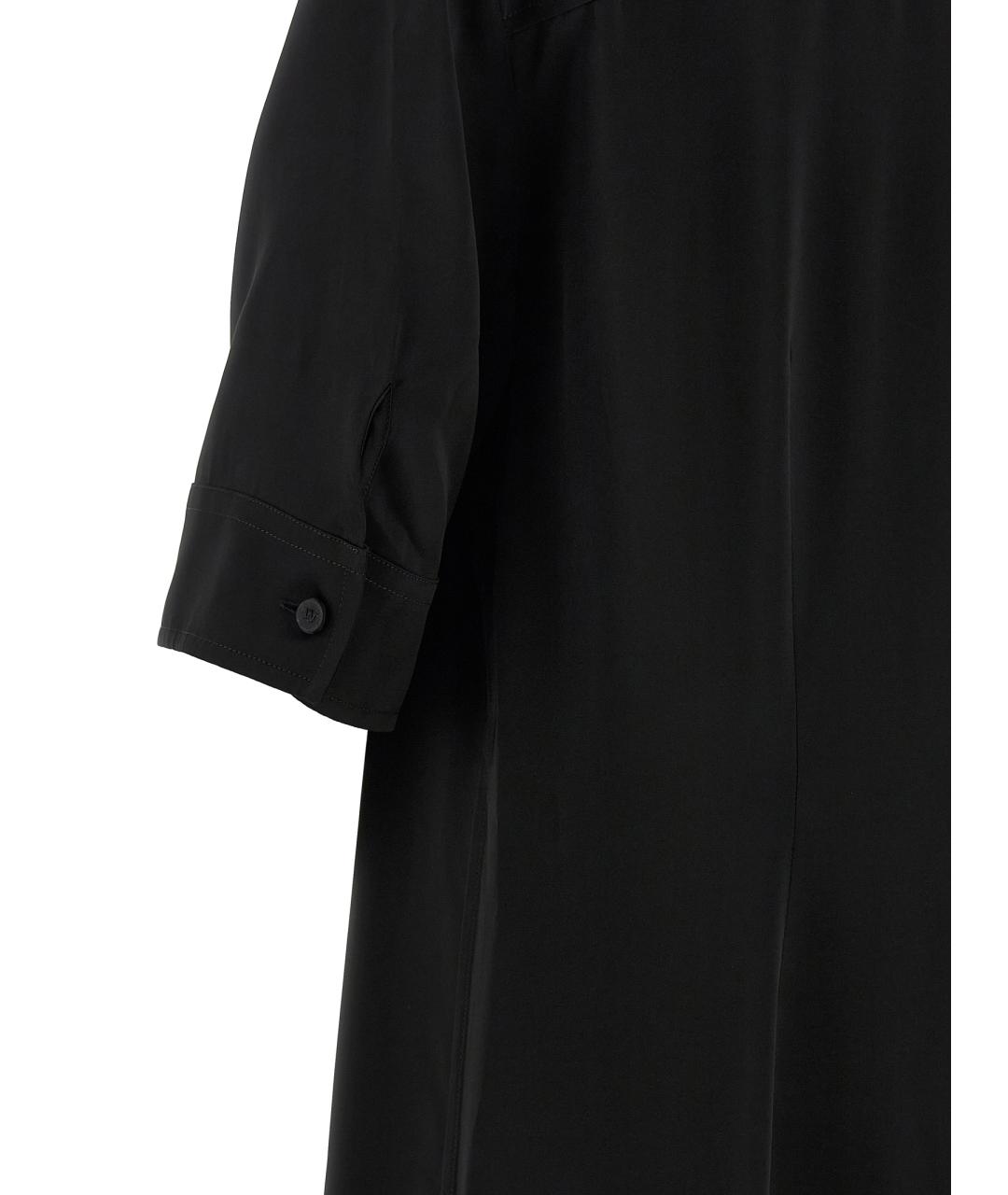 JIL SANDER Черная вискозная рубашка, фото 4