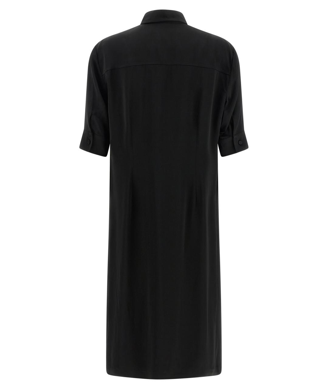 JIL SANDER Черная вискозная рубашка, фото 2