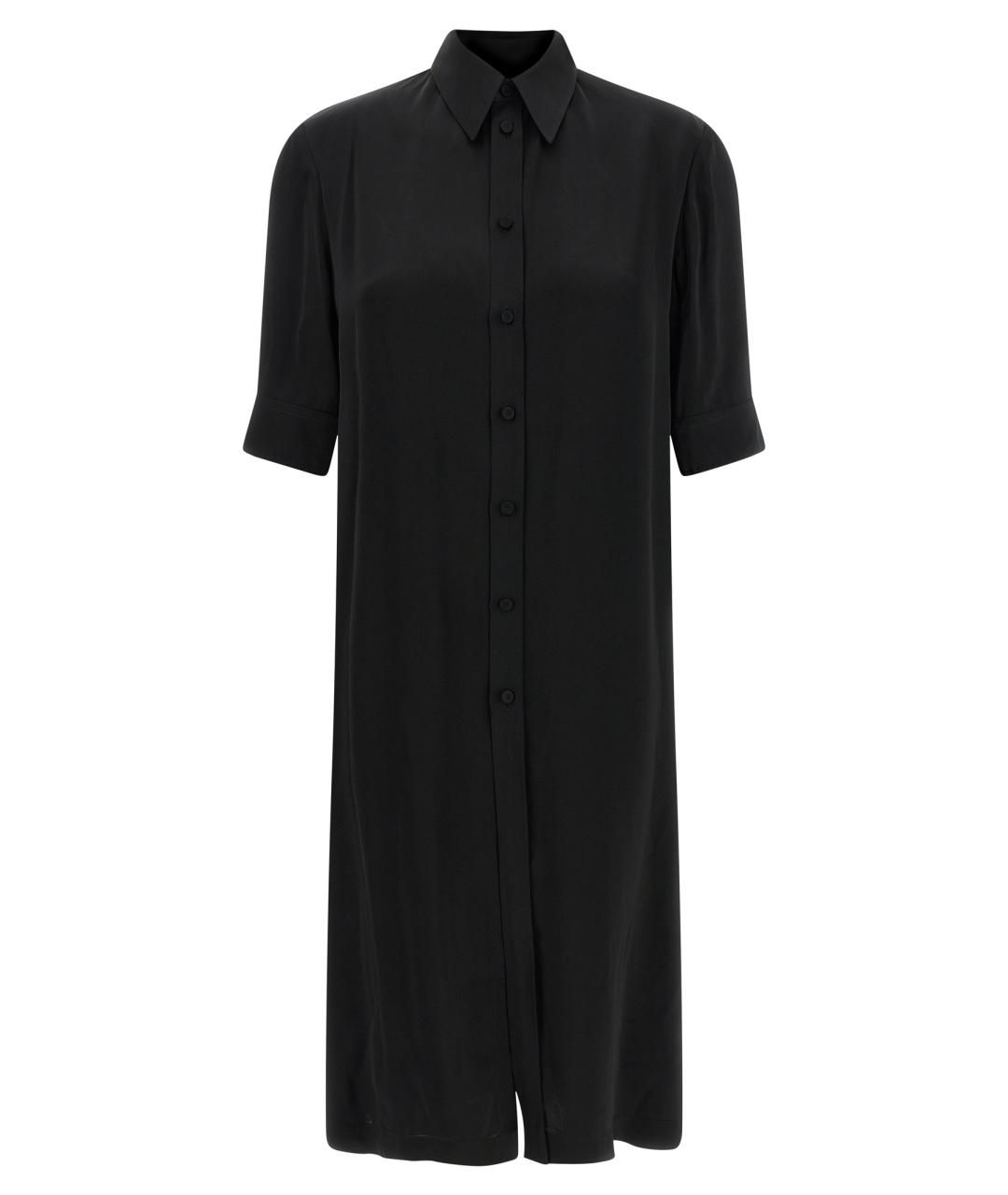 JIL SANDER Черная вискозная рубашка, фото 1