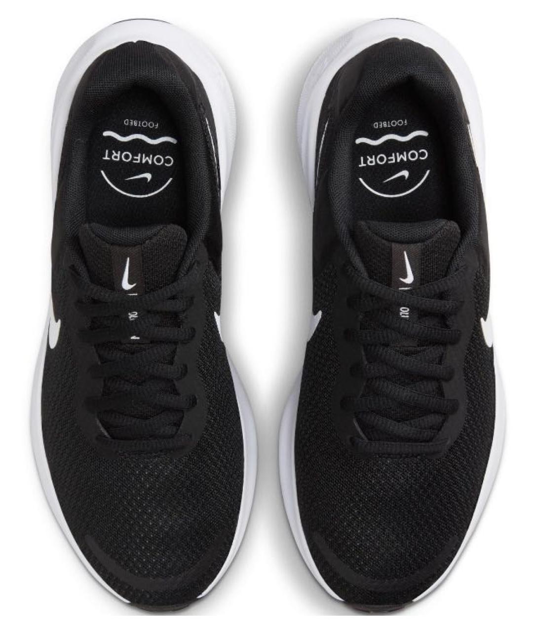 NIKE Черные текстильные кроссовки, фото 4