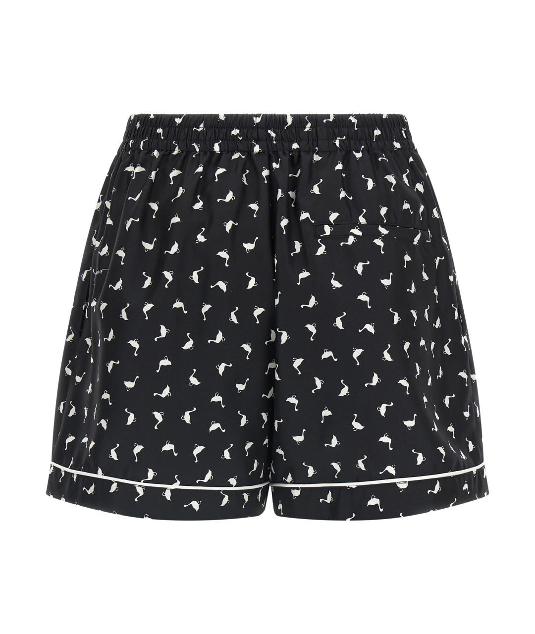 MOSCHINO Черные шелковые шорты, фото 2