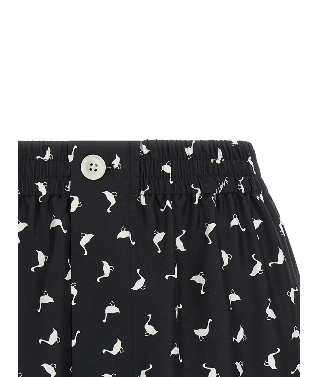 MOSCHINO Черные шелковые шорты, фото 3