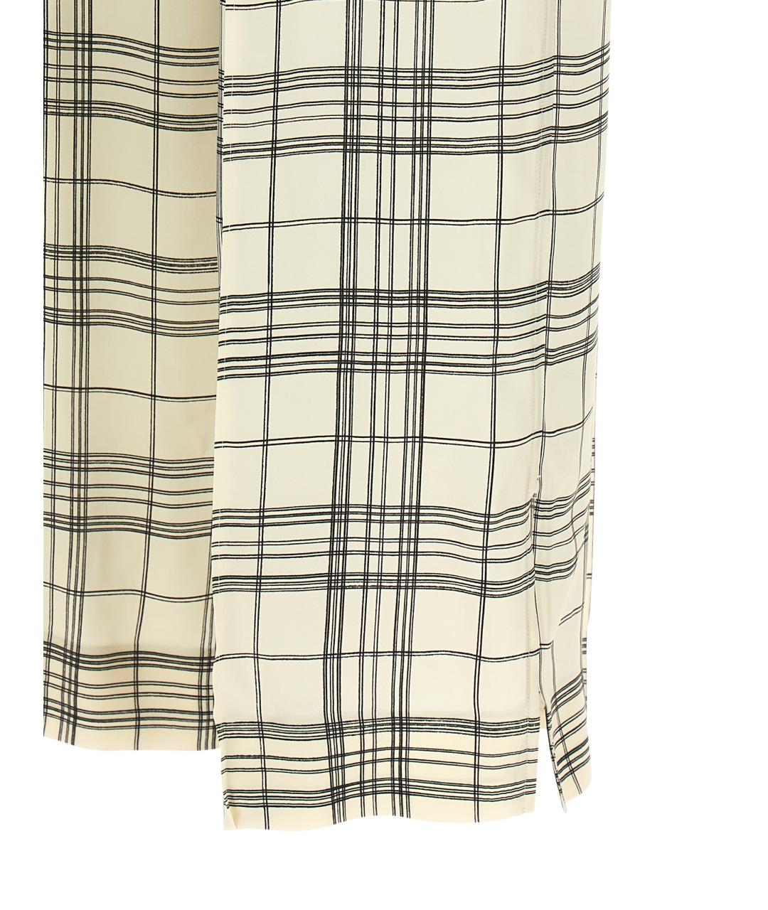 JIL SANDER Мульти вискозные прямые брюки, фото 5