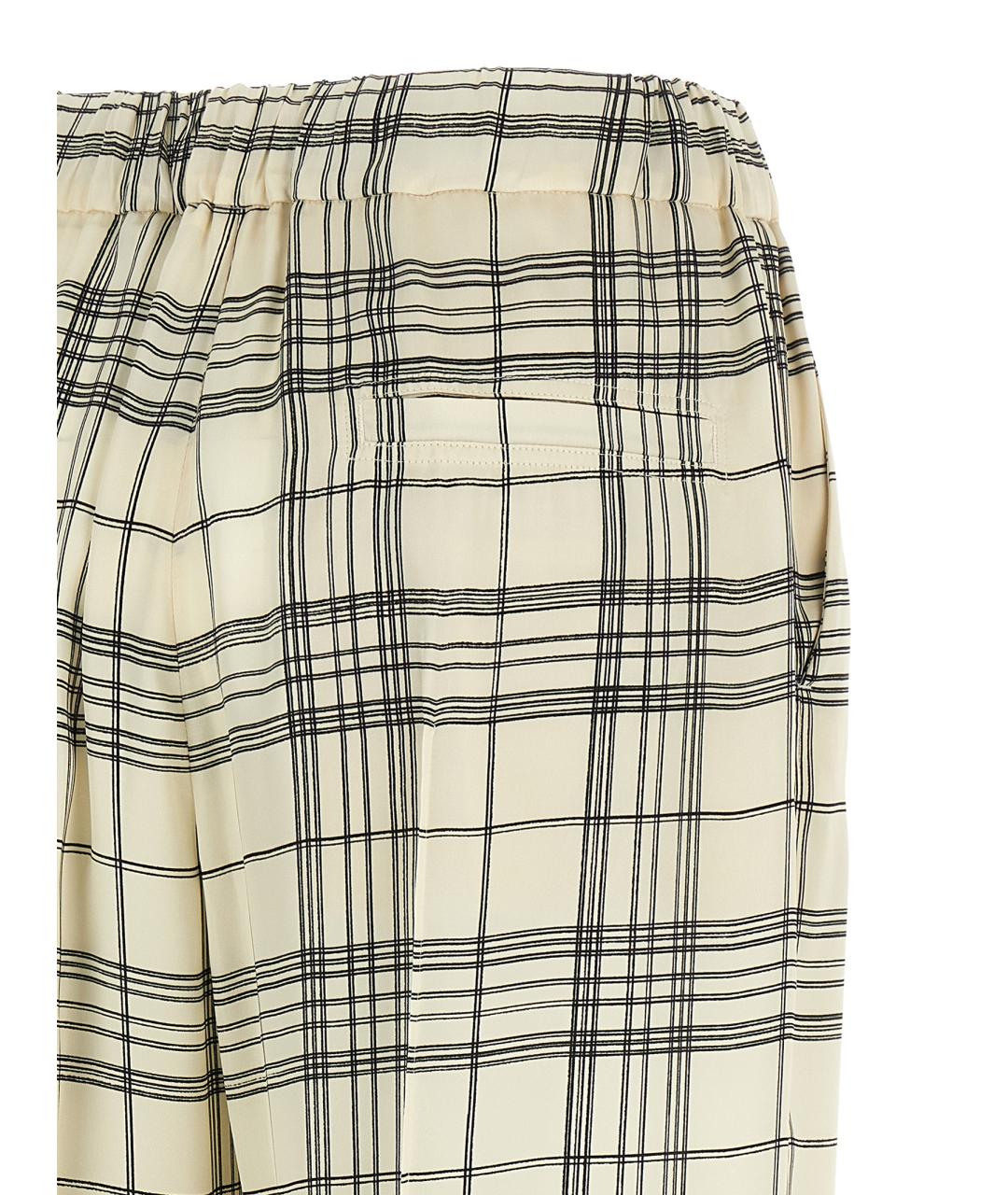 JIL SANDER Мульти вискозные прямые брюки, фото 4