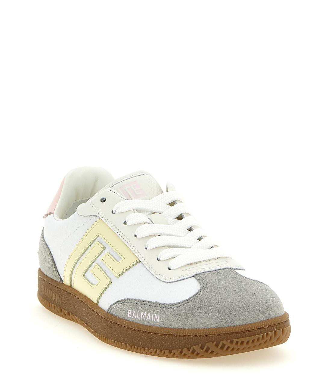 BALMAIN Мульти кожаные кеды, фото 2