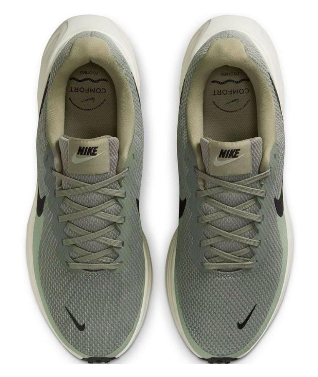 NIKE Зеленые текстильные кроссовки, фото 3