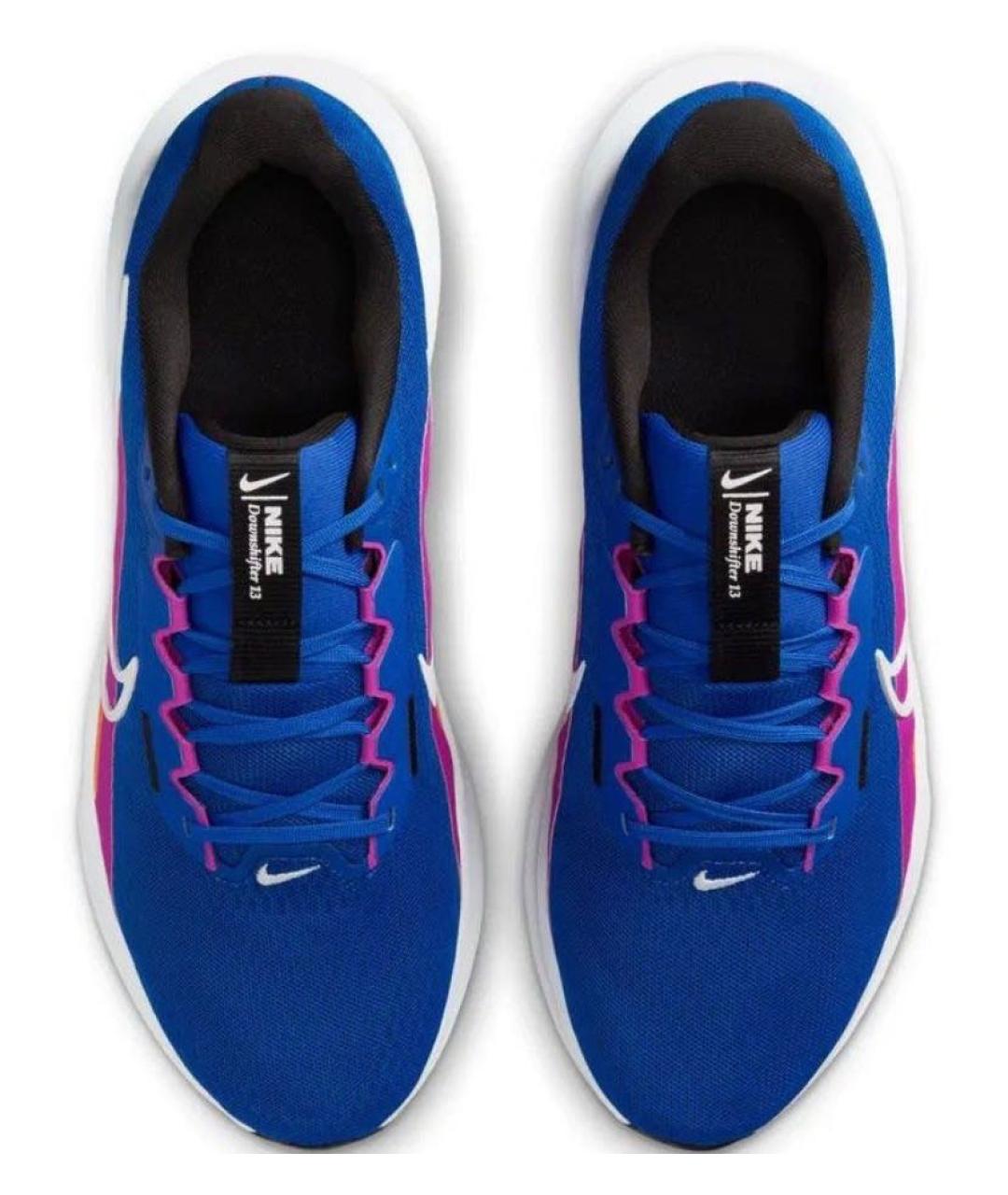 NIKE Синие текстильные кроссовки, фото 4