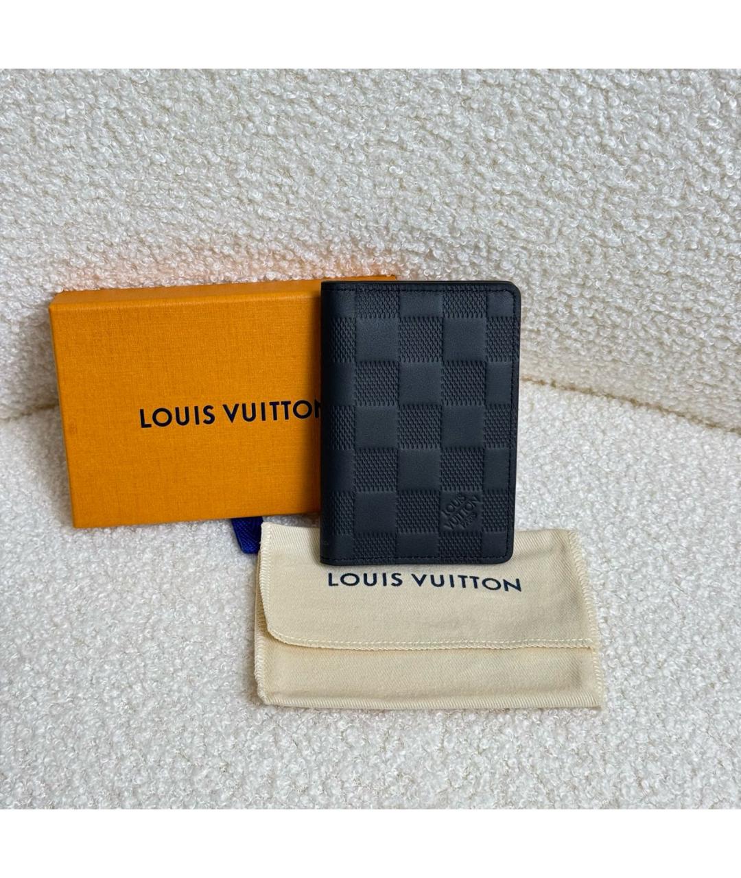 LOUIS VUITTON Черный кардхолдер, фото 3