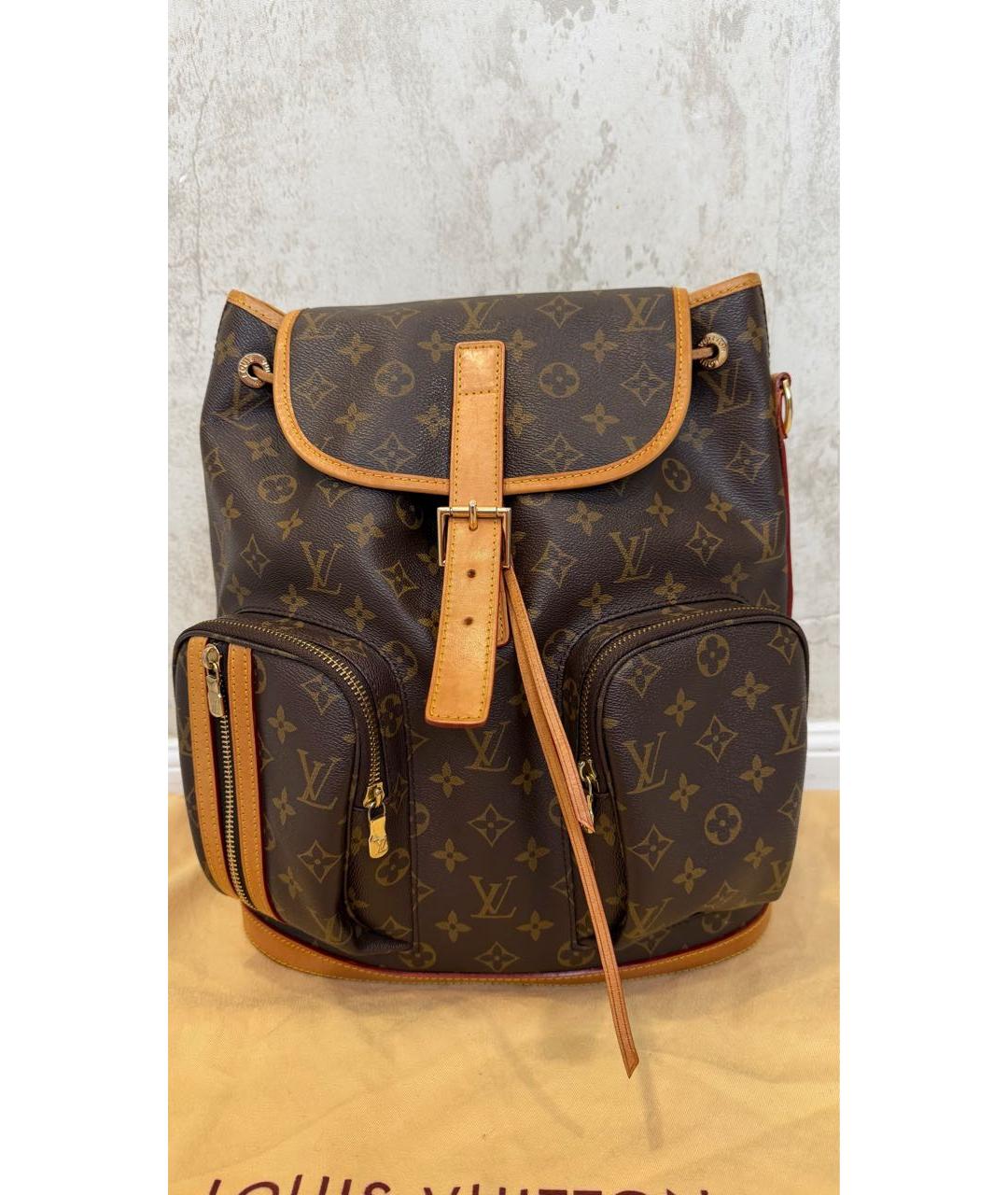 LOUIS VUITTON Коричневый рюкзак, фото 9