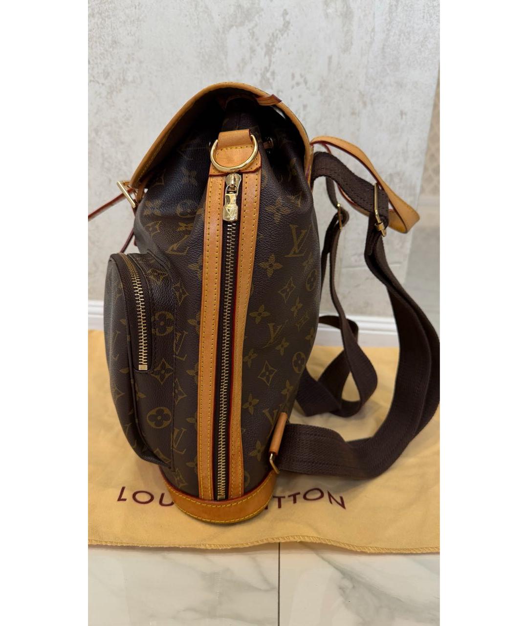 LOUIS VUITTON Коричневый рюкзак, фото 2