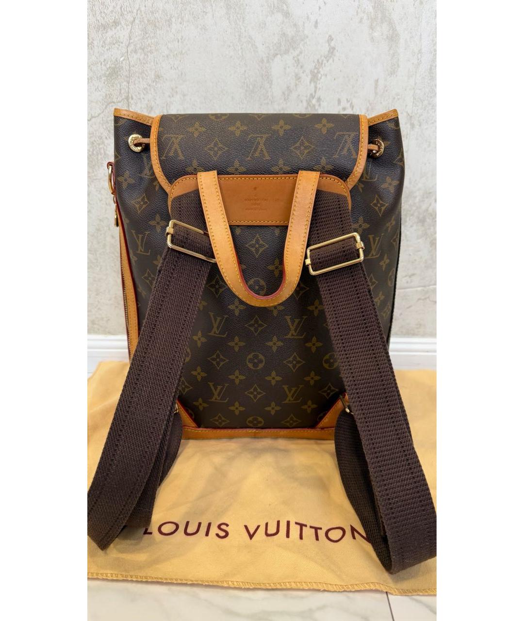 LOUIS VUITTON Коричневый рюкзак, фото 3