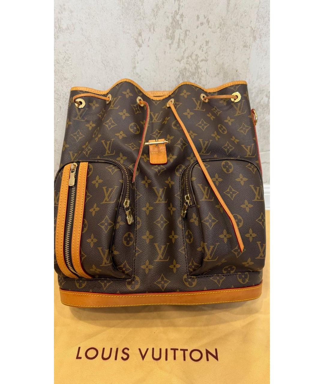 LOUIS VUITTON Коричневый рюкзак, фото 5
