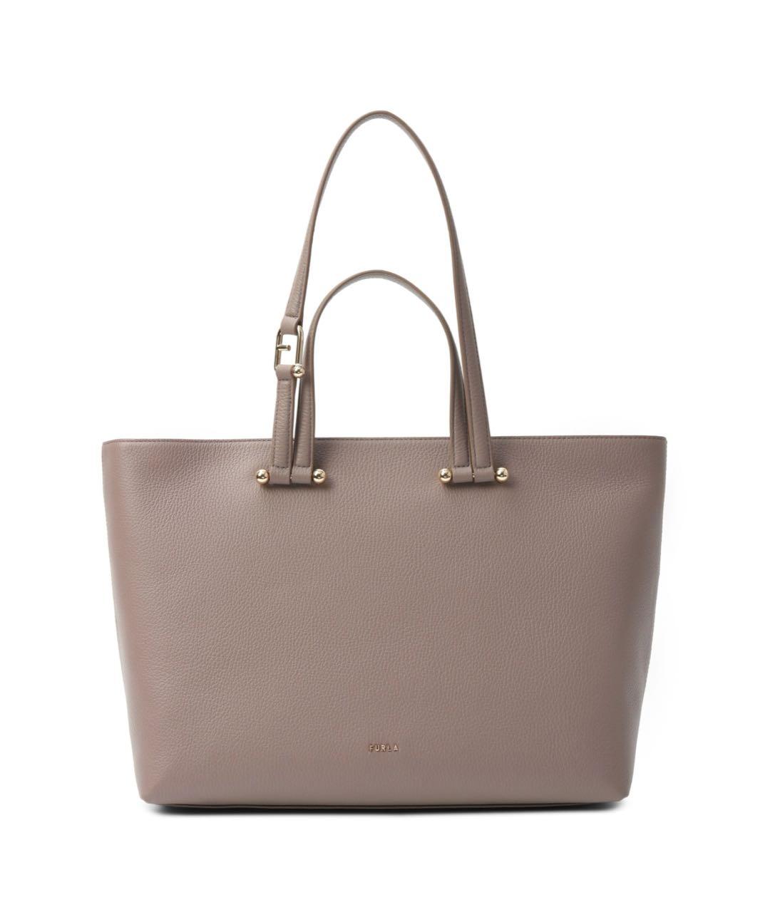 FURLA Бежевая кожаная сумка тоут, фото 6