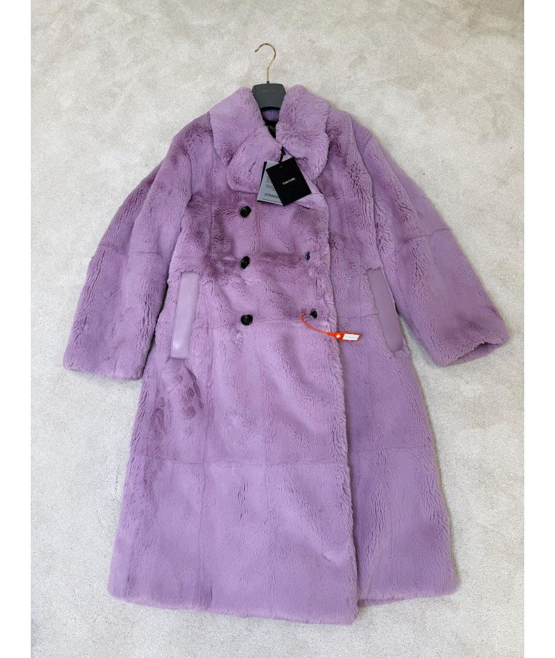 TOM FORD Фиолетовая ацетатная шуба, фото 5