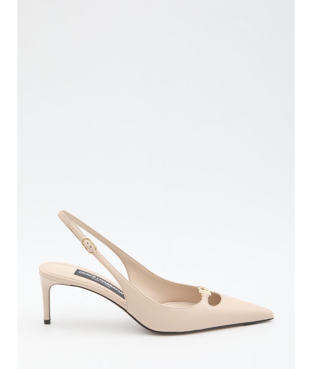 DOLCE&GABBANA Розовые кожаные туфли, фото 6