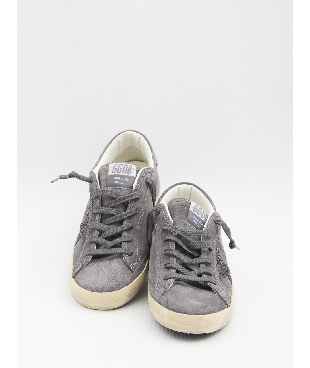 GOLDEN GOOSE DELUXE BRAND Серые кожаные кеды, фото 5