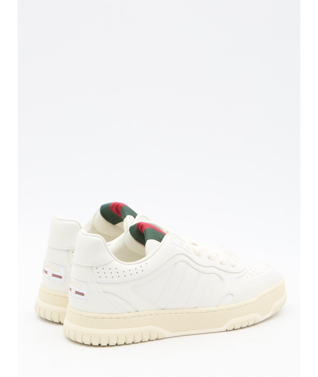 GUCCI Белые кожаные кеды, фото 3