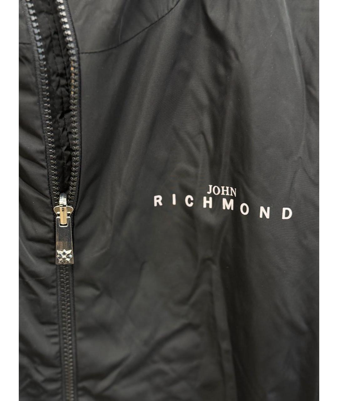 JOHN RICHMOND Черная полиэстеровая куртка, фото 3