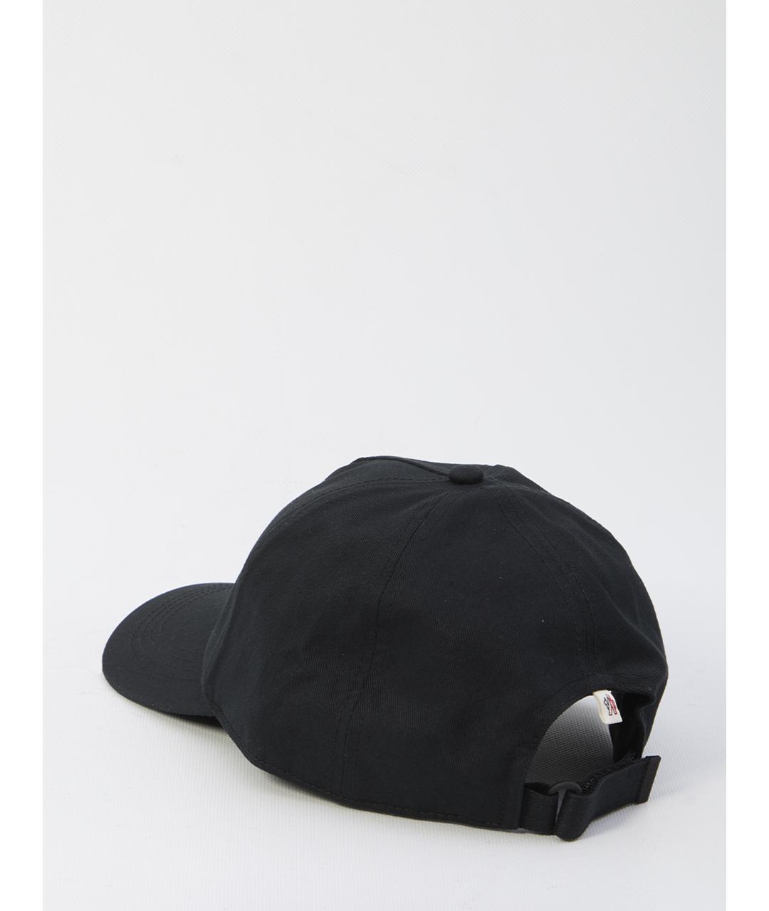 MONCLER GRENOBLE Черная хлопковая кепка/бейсболка, фото 2