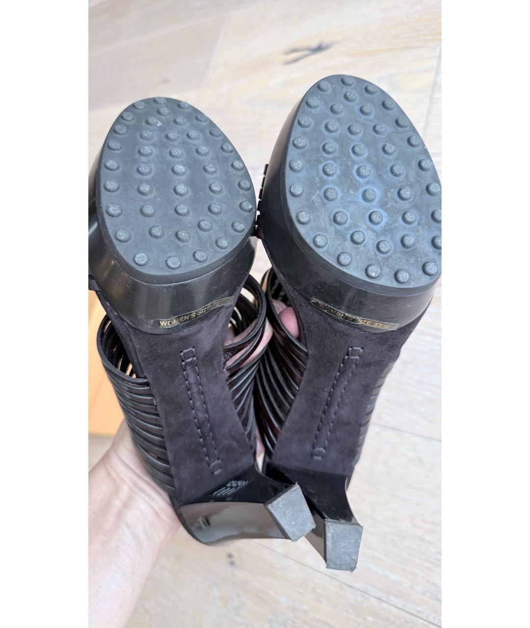 TOD'S Коричневые кожаные сабо, фото 5