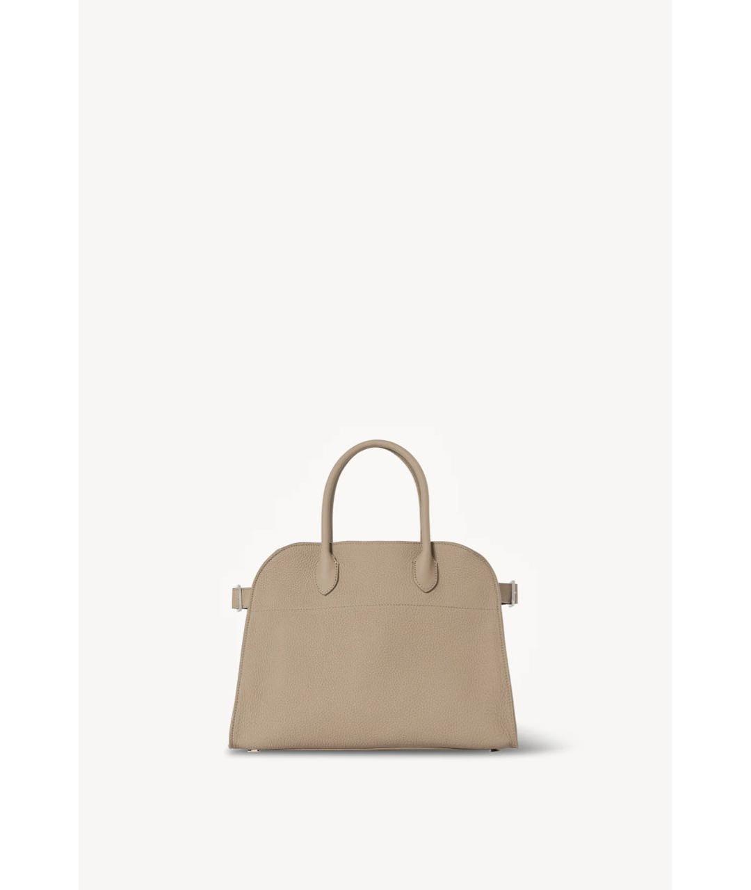 THE ROW Бежевая кожаная сумка тоут, фото 4