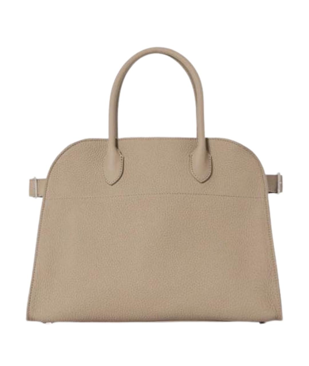 THE ROW Бежевая кожаная сумка тоут, фото 1