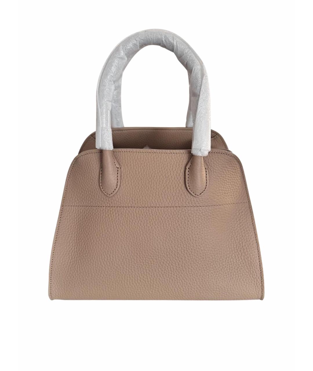 THE ROW Бежевая кожаная сумка тоут, фото 1