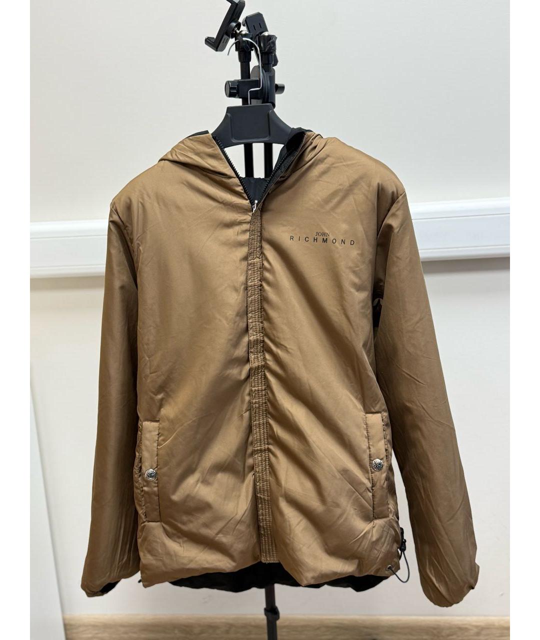 JOHN RICHMOND Черная полиэстеровая куртка, фото 6