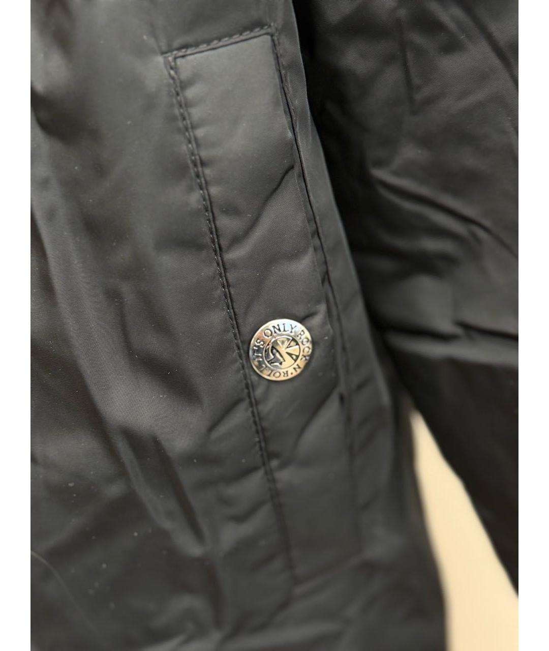 JOHN RICHMOND Черная полиэстеровая куртка, фото 4