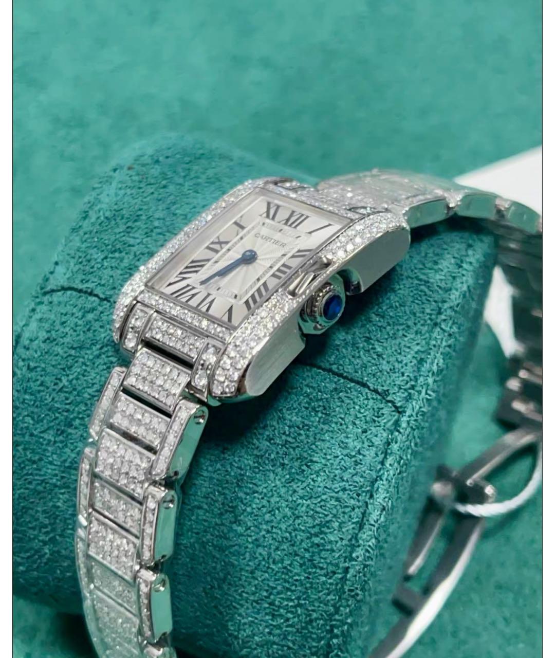 CARTIER Белые часы, фото 3