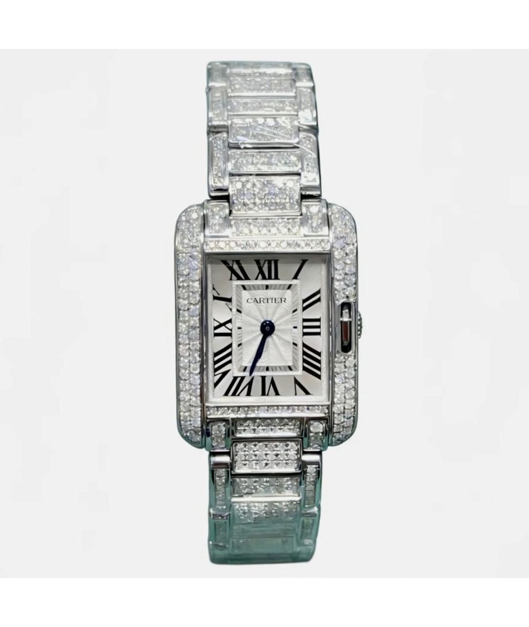 CARTIER Белые часы, фото 7