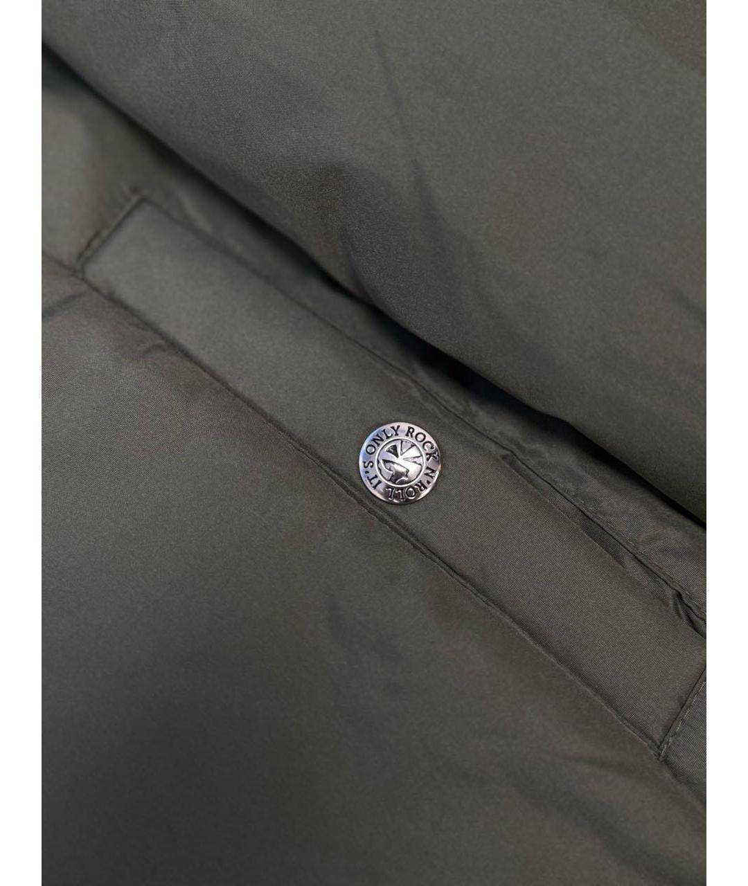 JOHN RICHMOND Темно-синяя полиэстеровая куртка, фото 5