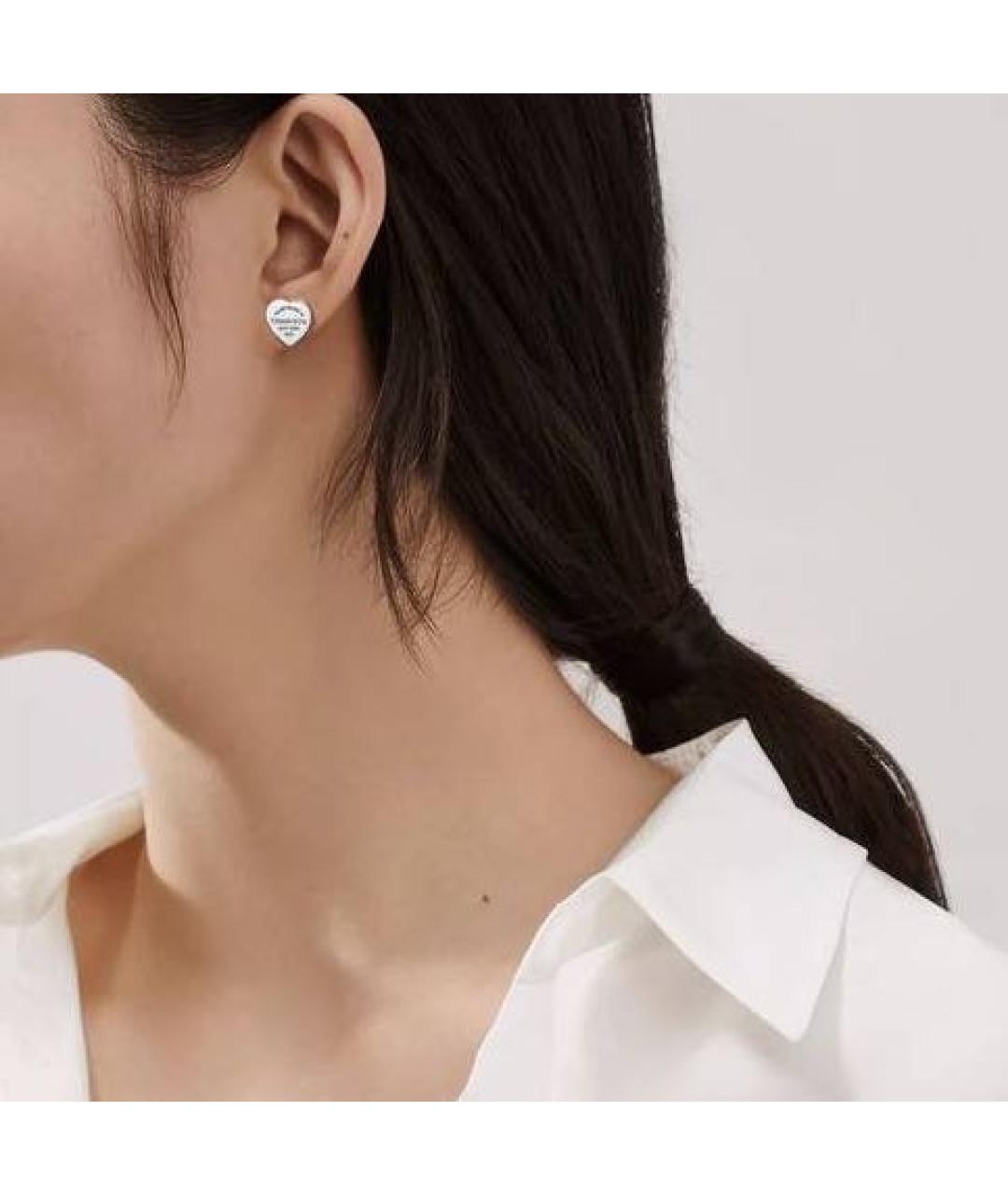 TIFFANY&CO Серебряные серебряные серьги, фото 2