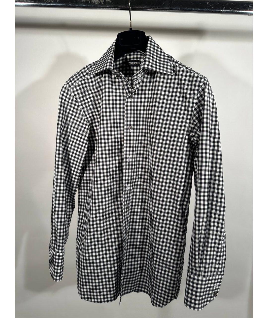 TOM FORD Черная хлопковая кэжуал рубашка, фото 4