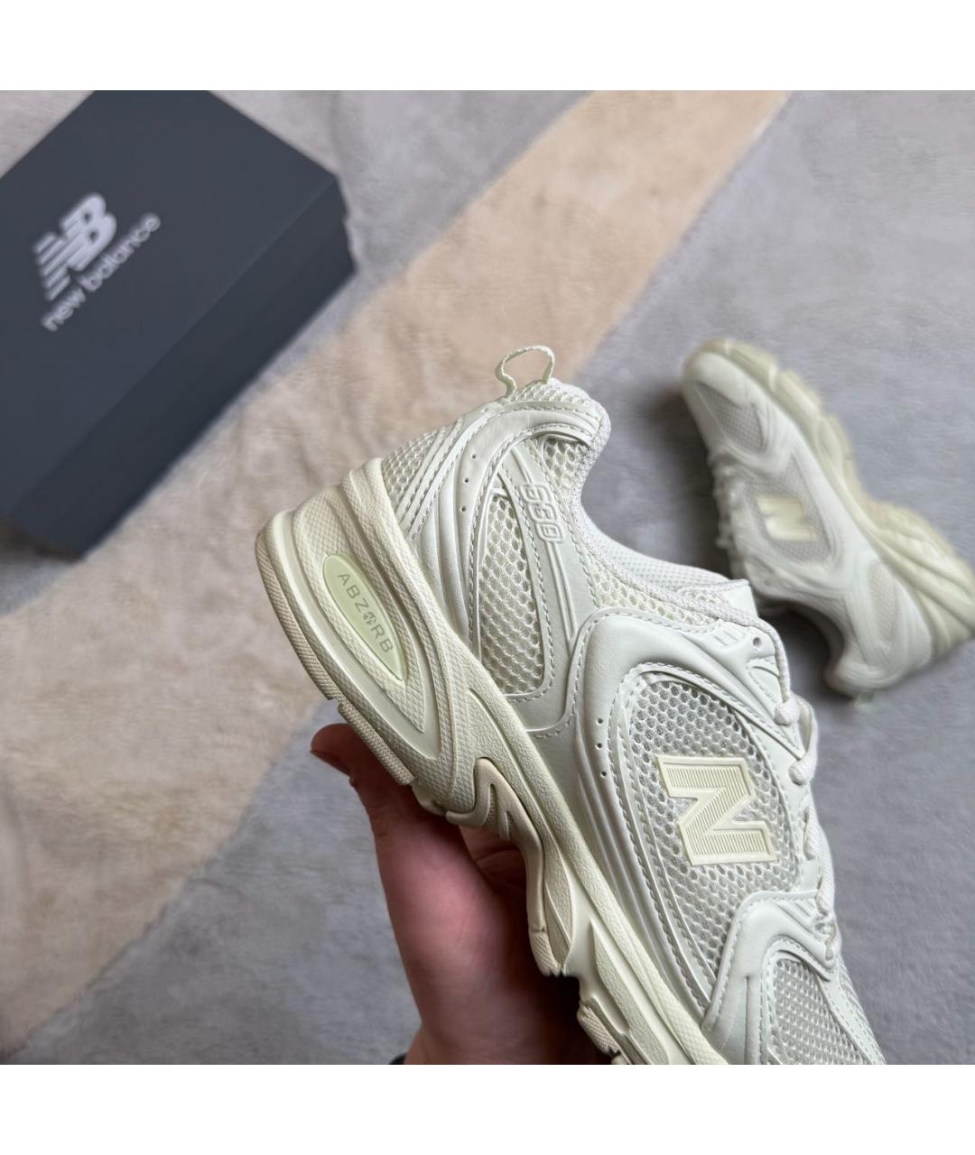 NEW BALANCE Желтые текстильные кроссовки, фото 4