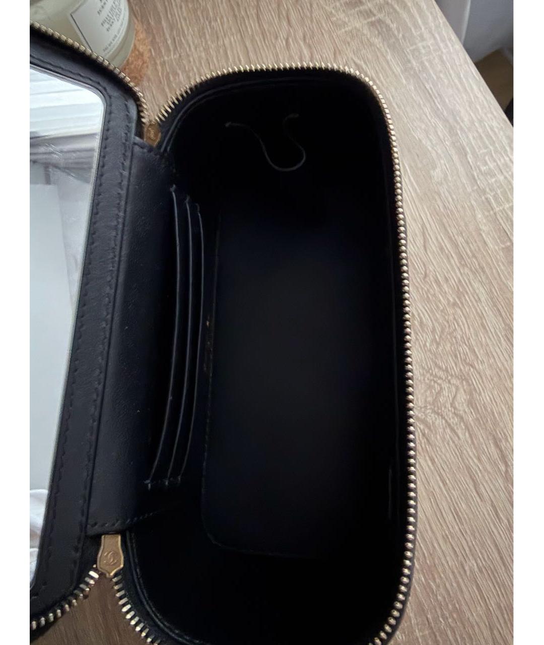 CHANEL Черная кожаная сумка через плечо, фото 5