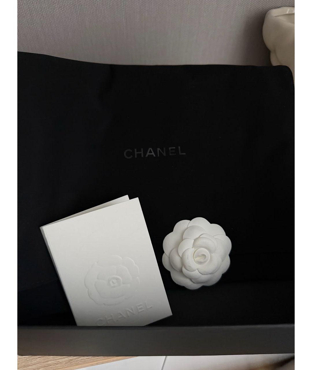 CHANEL Черная кожаная сумка через плечо, фото 7