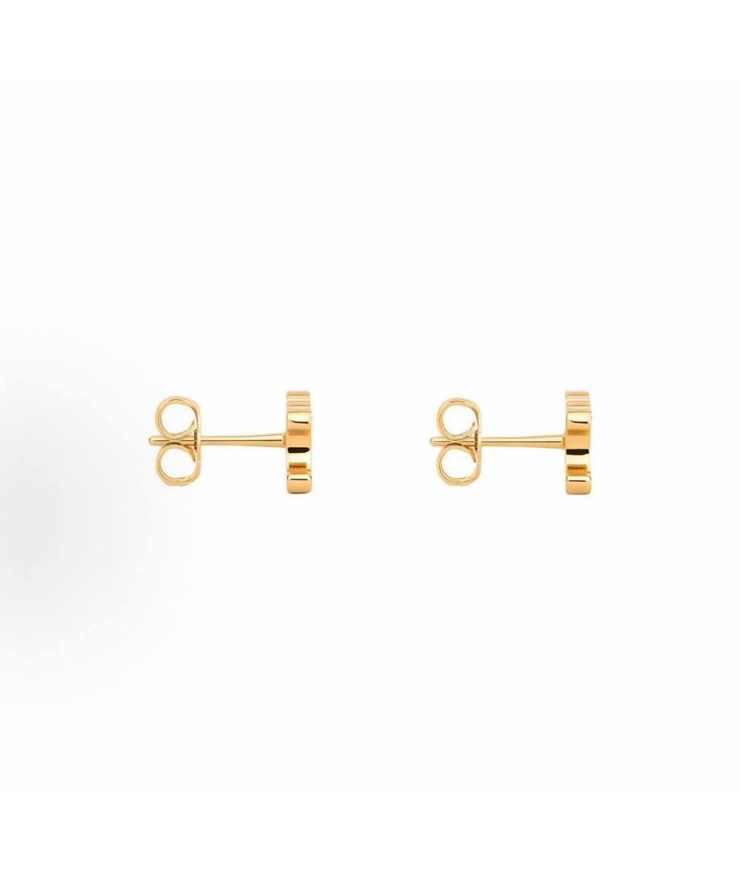 CELINE Золотые латунные серьги, фото 3