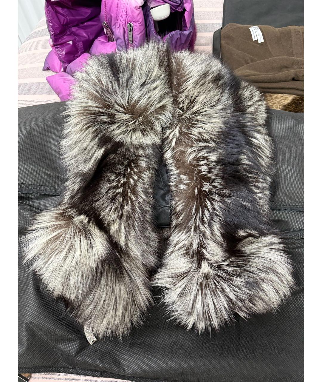 VALENTINO Серый меховой жилет, фото 5