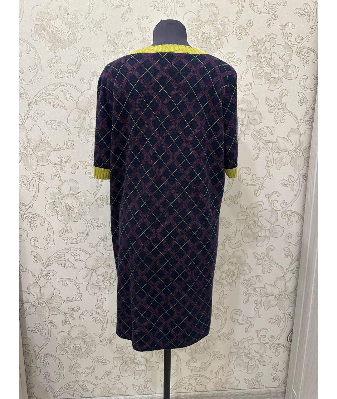 CHANEL Мульти кашемировое повседневное платье, фото 3