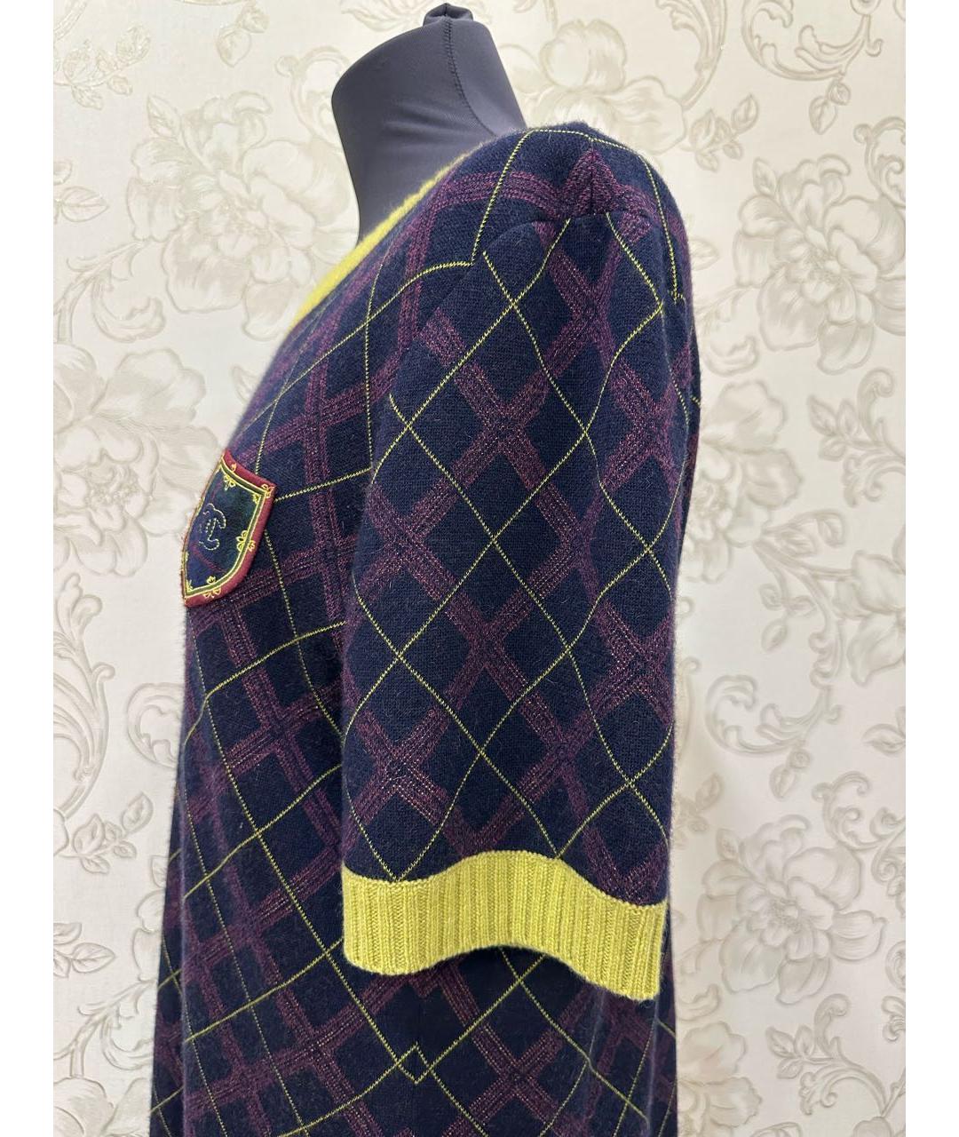 CHANEL Мульти кашемировое повседневное платье, фото 5