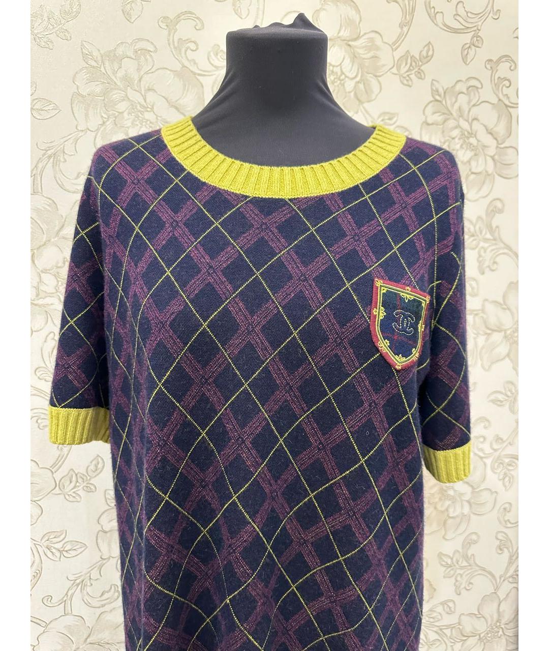 CHANEL Мульти кашемировое повседневное платье, фото 6