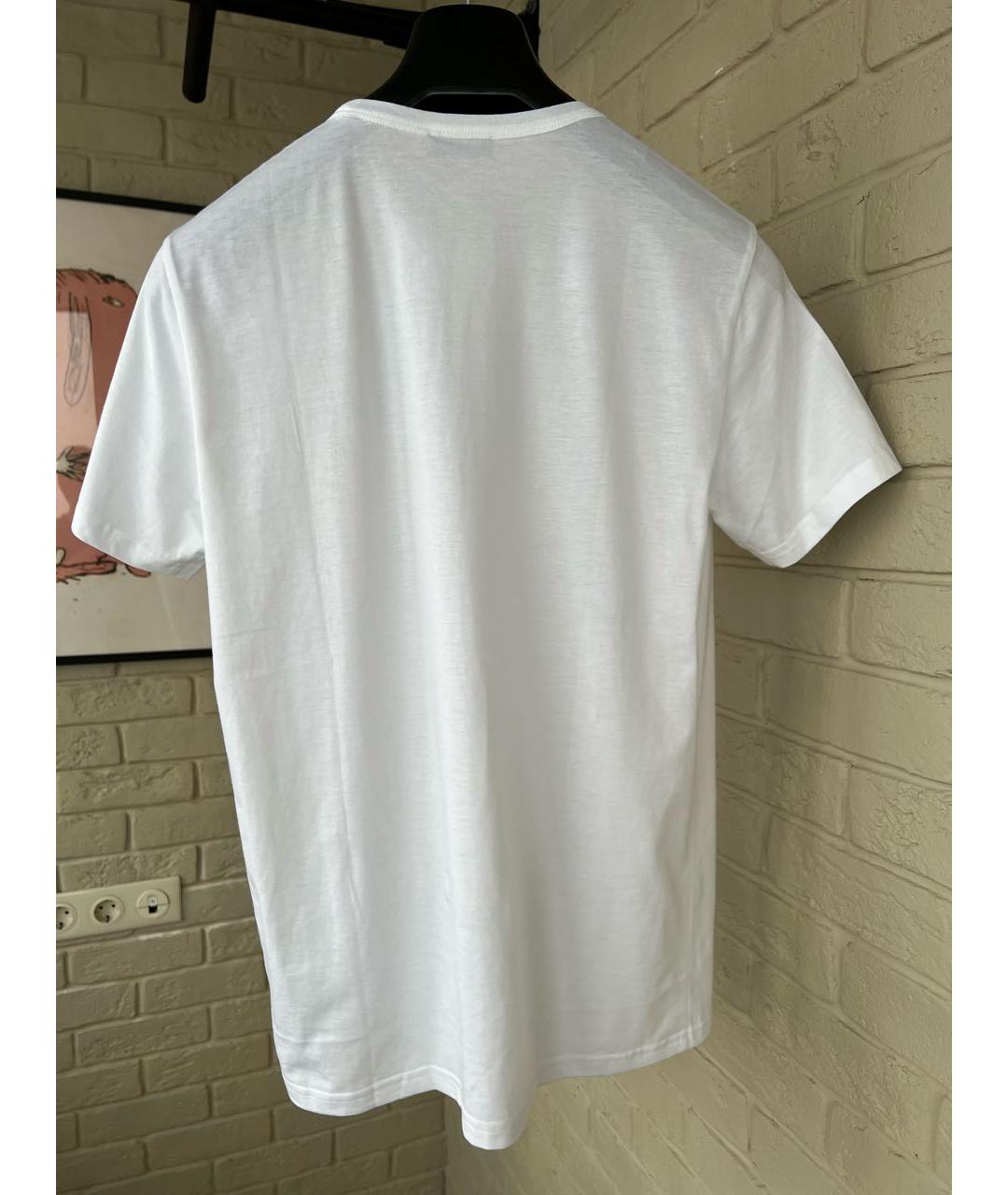 CHRISTIAN DIOR Белая хлопковая футболка, фото 2