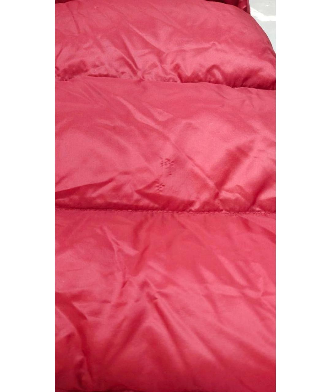 MONCLER Красный полиамидовый жилет, фото 7