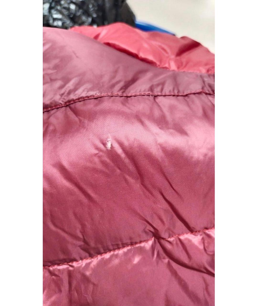 MONCLER Красный полиамидовый жилет, фото 8